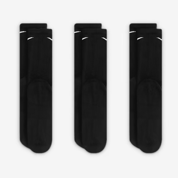 Nike 
Training Crew Socks (3 Pairs)
Nike Everyday Cushioned - Picture 3 of 12